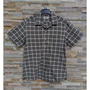 Taylor Stitch Shirt Button Up Mens 40 Short Sleeve Plaid Medium